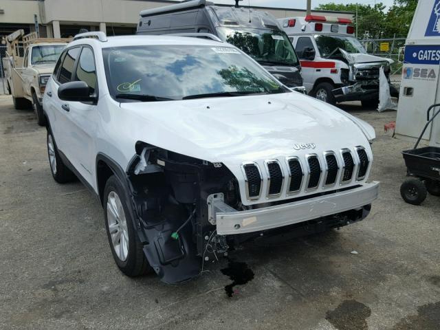 1C4PJLAB8FW706460 - 2015 JEEP CHEROKEE S WHITE photo 1