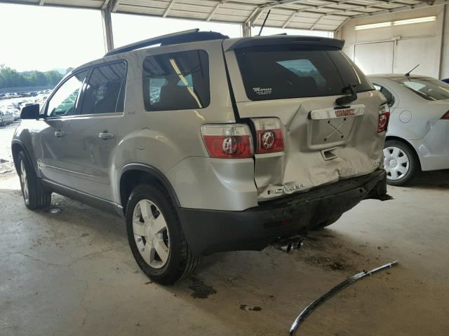 1GKEV33788J236181 - 2008 GMC ACADIA SLT ვერცხლისფერი ფოტო 3