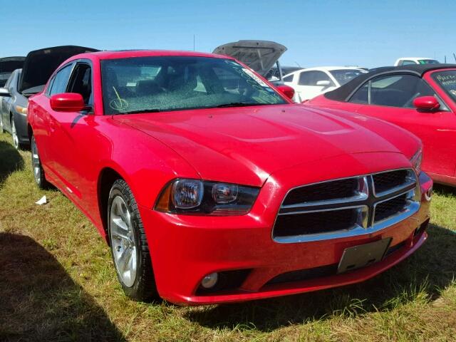 2C3CDXHG7EH263511 - 2014 DODGE CHARGER RED photo 1