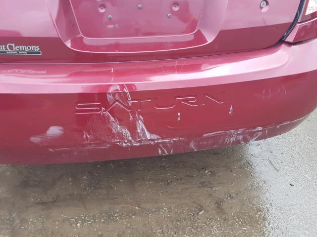 1G8AJ55F86Z111809 - 2006 SATURN ION LEVEL MAROON photo 9