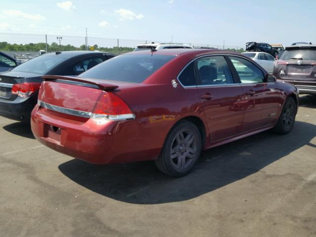 2G1WV58N381253217 - 2008 CHEVROLET IMPALA 50T BURGUNDY photo 4