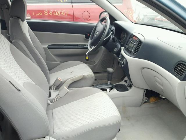 KMHCM36C37U006815 - 2007 HYUNDAI ACCENT BLUE photo 1