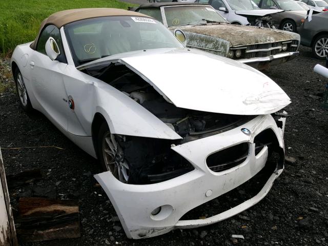 4USBT33564LS52763 - 2004 BMW Z4 2.5 WHITE photo 1