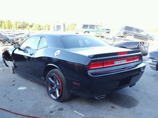 2C3CDYAG5DH581724 - 2013 DODGE CHALLENGER BLACK photo 3