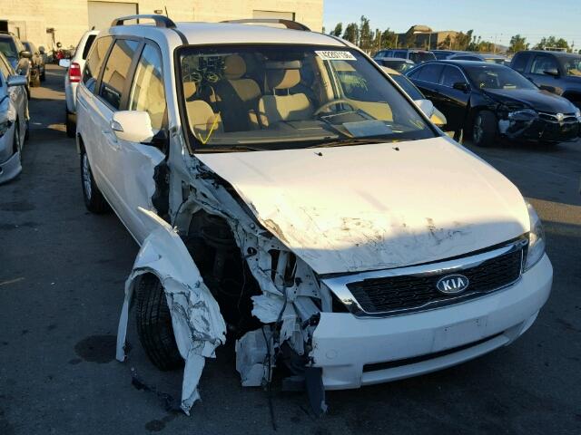 KNDMG4C74C6479876 - 2012 KIA SEDONA LX WHITE photo 1