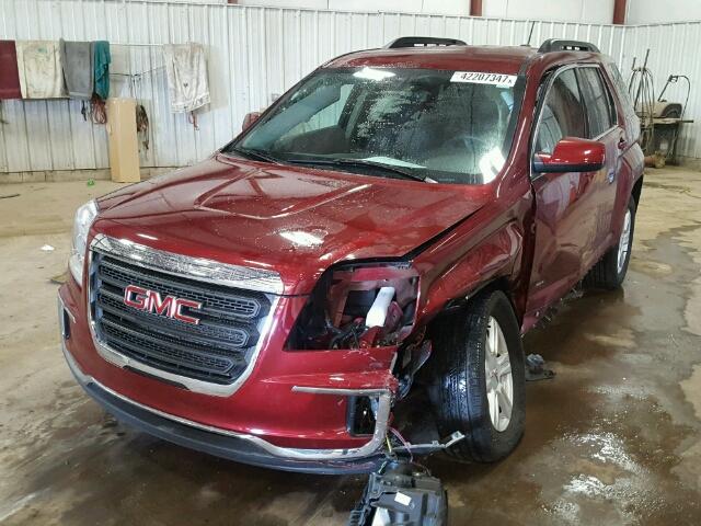 2GKFLTEK4G6174981 - 2016 GMC TERRAIN SL RED photo 2