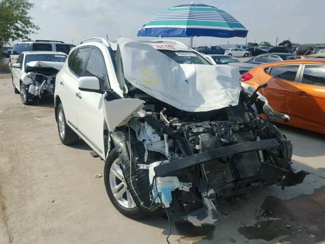 JN8AS5MTXDW532914 - 2013 NISSAN ROGUE S WHITE photo 1