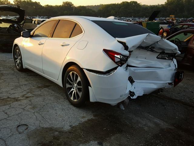 19UUB1F32GA012353 - 2016 ACURA TLX WHITE photo 3