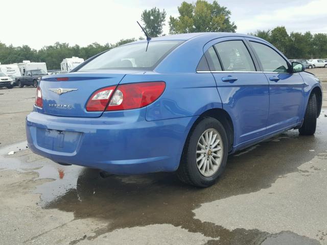 1C3LC46K27N506547 - 2007 CHRYSLER SEBRING BLUE photo 4