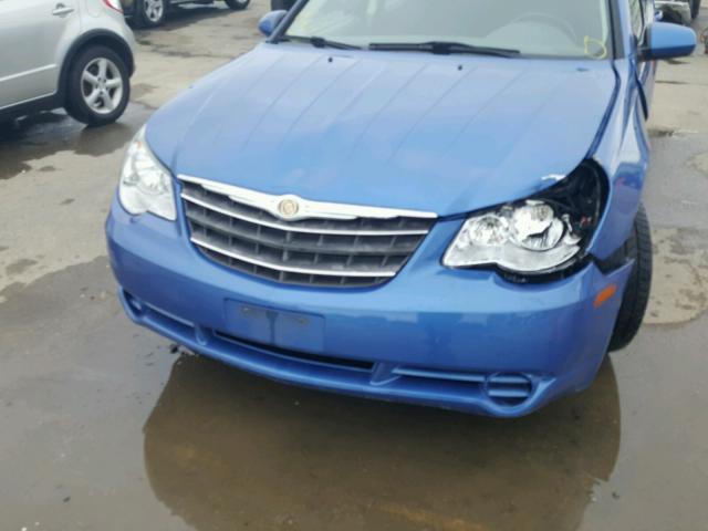 1C3LC46K27N506547 - 2007 CHRYSLER SEBRING BLUE photo 9