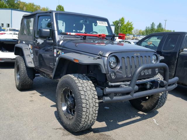 1C4AJWAG3EL298274 - 2014 JEEP WRANGLER S BLACK photo 1