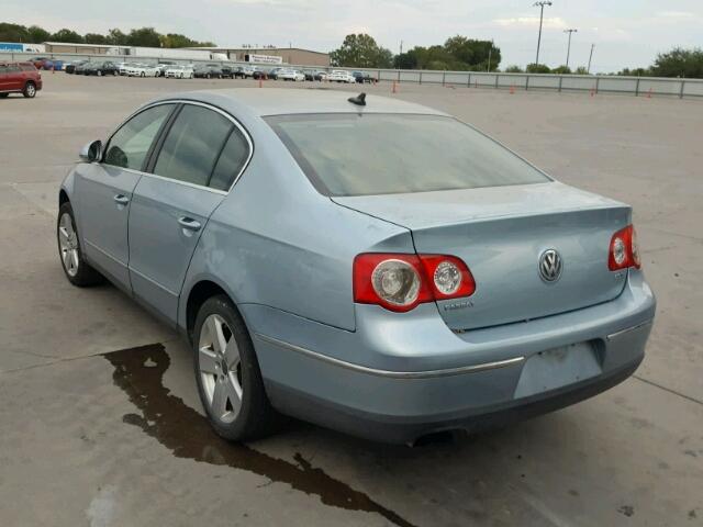 WVWAK73C98P011160 - 2008 VOLKSWAGEN PASSAT BLUE photo 3