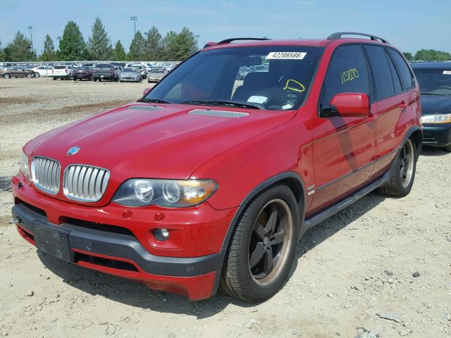 5UXFA93595LE83434 - 2005 BMW X5 4.8IS RED photo 2