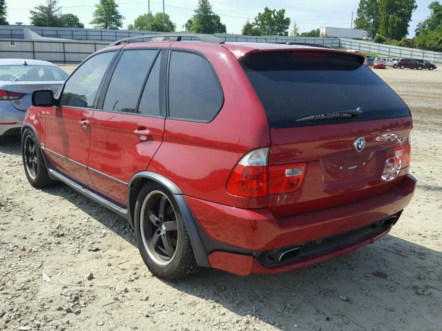 5UXFA93595LE83434 - 2005 BMW X5 4.8IS RED photo 3