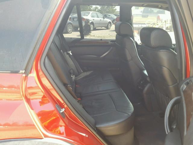 5UXFA93595LE83434 - 2005 BMW X5 4.8IS RED photo 6