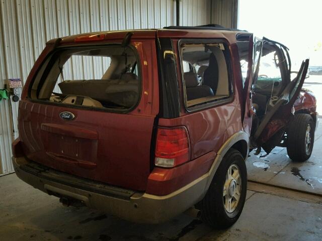 1FMPU18L54LA96344 - 2004 FORD EXPEDITION BURGUNDY photo 4