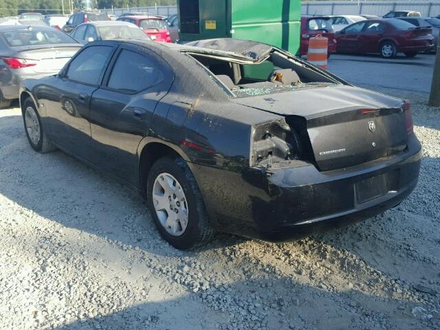 2B3KA43G77H638727 - 2007 DODGE CHARGER SE BLACK photo 3