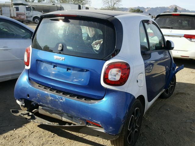 WMEFJ5DA5GK053364 - 2016 SMART FORTWO BLUE photo 4