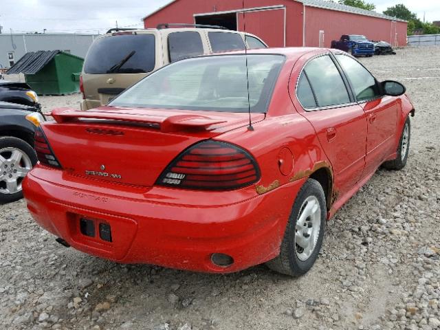 1G2NE52F63C213189 - 2003 PONTIAC GRAND AM S წითელი ფოტო 4