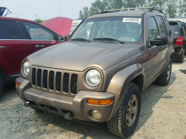 1J8GL58K22W191650 - 2004 JEEP LIBERTY BROWN photo 2