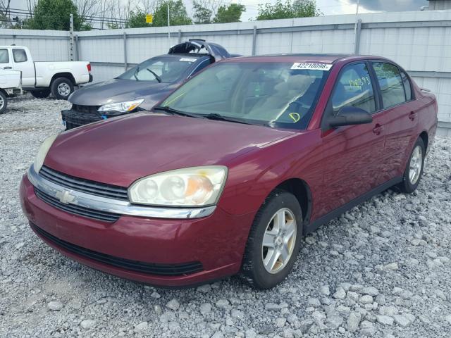 1G1ZT54884F177094 - 2004 CHEVROLET MALIBU LS RED photo 2