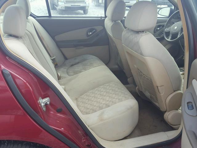 1G1ZT54884F177094 - 2004 CHEVROLET MALIBU LS RED photo 6