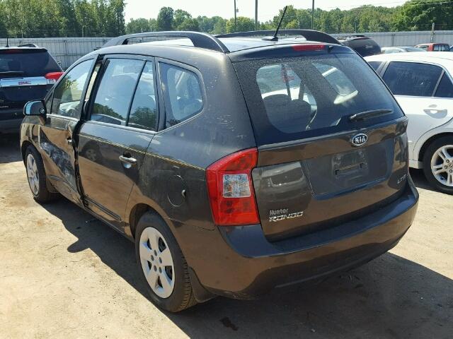 KNAFG526597252445 - 2009 KIA RONDO LX BLACK photo 3