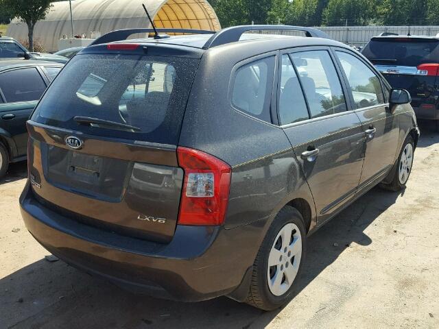 KNAFG526597252445 - 2009 KIA RONDO LX BLACK photo 4