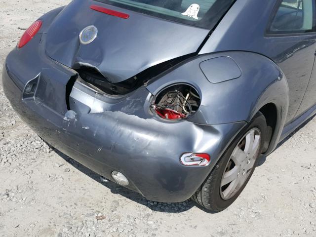 3VWBK21C13M420131 - 2003 VOLKSWAGEN NEW BEETLE ნაცრისფერი ფოტო 9