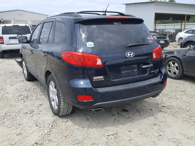 5NMSH13E68H208992 - 2008 HYUNDAI SANTA FE S BLUE photo 3