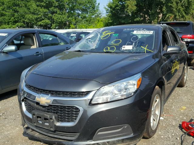 1G11C5SL3FF106229 - 2015 CHEVROLET MALIBU 1LT GRAY photo 2