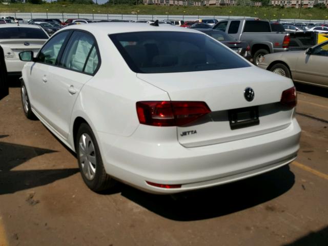 3VW2K7AJ1FM312155 - 2015 VOLKSWAGEN JETTA BASE 白色 照片 3