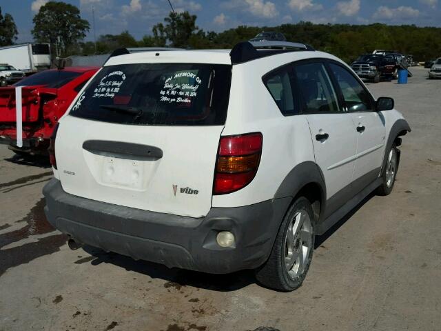 5Y2SL65847Z401042 - 2007 PONTIAC VIBE WHITE photo 4