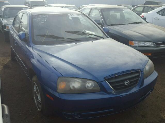 KMHDN46D15U044363 - 2005 HYUNDAI ELANTRA BLUE photo 1