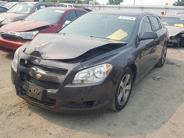 1G1ZC5EU9BF226733 - 2011 CHEVROLET MALIBU 1LT ნაცრისფერი ფოტო 2