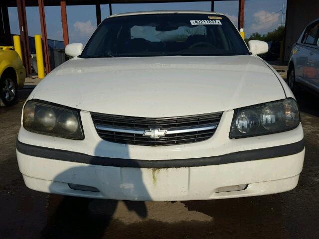 2G1WF52E359132092 - 2005 CHEVROLET IMPALA WHITE photo 9