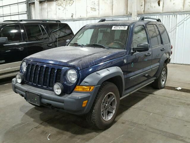 1J4GL38K46W139450 - 2006 JEEP LIBERTY RE BLUE photo 2