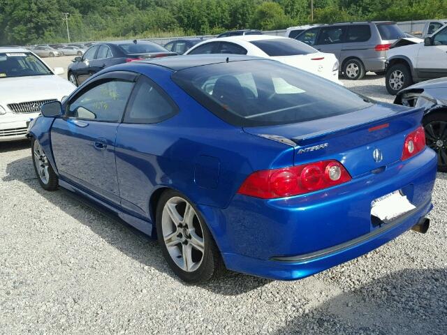 JH4DC53035S010601 - 2005 ACURA RSX TYPE-S BLUE photo 3