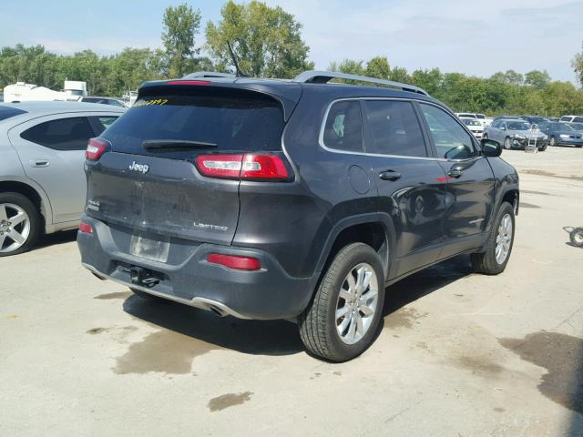 1C4PJMDS7EW255165 - 2014 JEEP CHEROKEE L GRAY photo 4