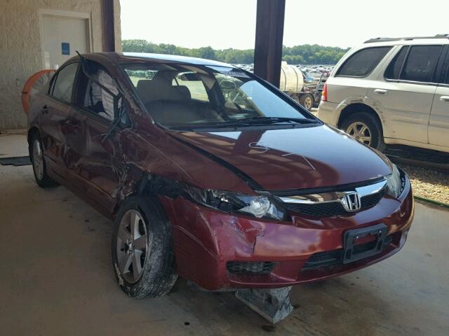 2HGFA1F65AH521304 - 2010 HONDA CIVIC MAROON photo 1