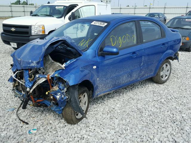 KL1TD56608B160039 - 2008 CHEVROLET AVEO BASE Mavi foto 2