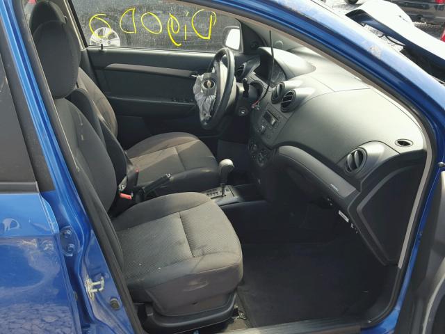 KL1TD56608B160039 - 2008 CHEVROLET AVEO BASE Mavi foto 5