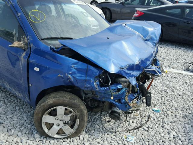 KL1TD56608B160039 - 2008 CHEVROLET AVEO BASE Mavi foto 9