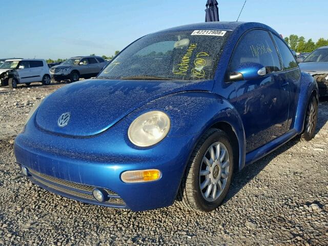 3VWCK31C95M401968 - 2005 VOLKSWAGEN NEW BEETLE 蓝色 照片 2