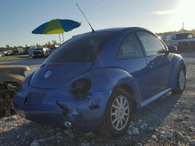 3VWCK31C95M401968 - 2005 VOLKSWAGEN NEW BEETLE 蓝色 照片 4