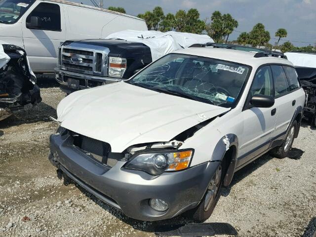 4S4BP61C957302915 - 2005 SUBARU LEGACY OUT WHITE photo 2