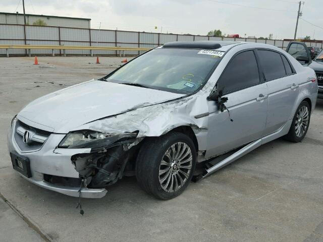 19UUA66227A047708 - 2007 ACURA TL SILVER photo 2