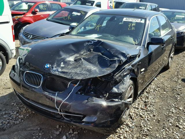 WBANV9C56AC136617 - 2010 BMW 535 XI BLACK photo 2