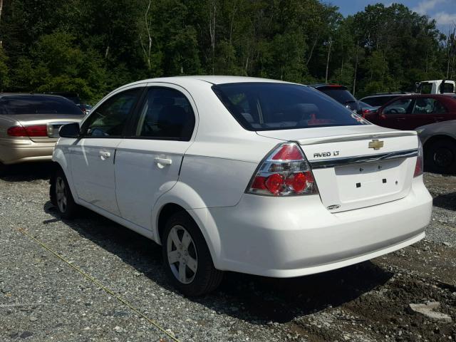 KL1TD5DE2AB125454 - 2010 CHEVROLET AVEO LS WHITE photo 3