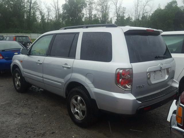 2HKYF18526H507288 - 2006 HONDA PILOT EX GRAY photo 3